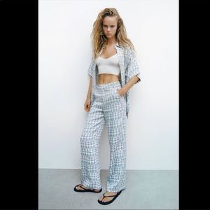zara satin pants